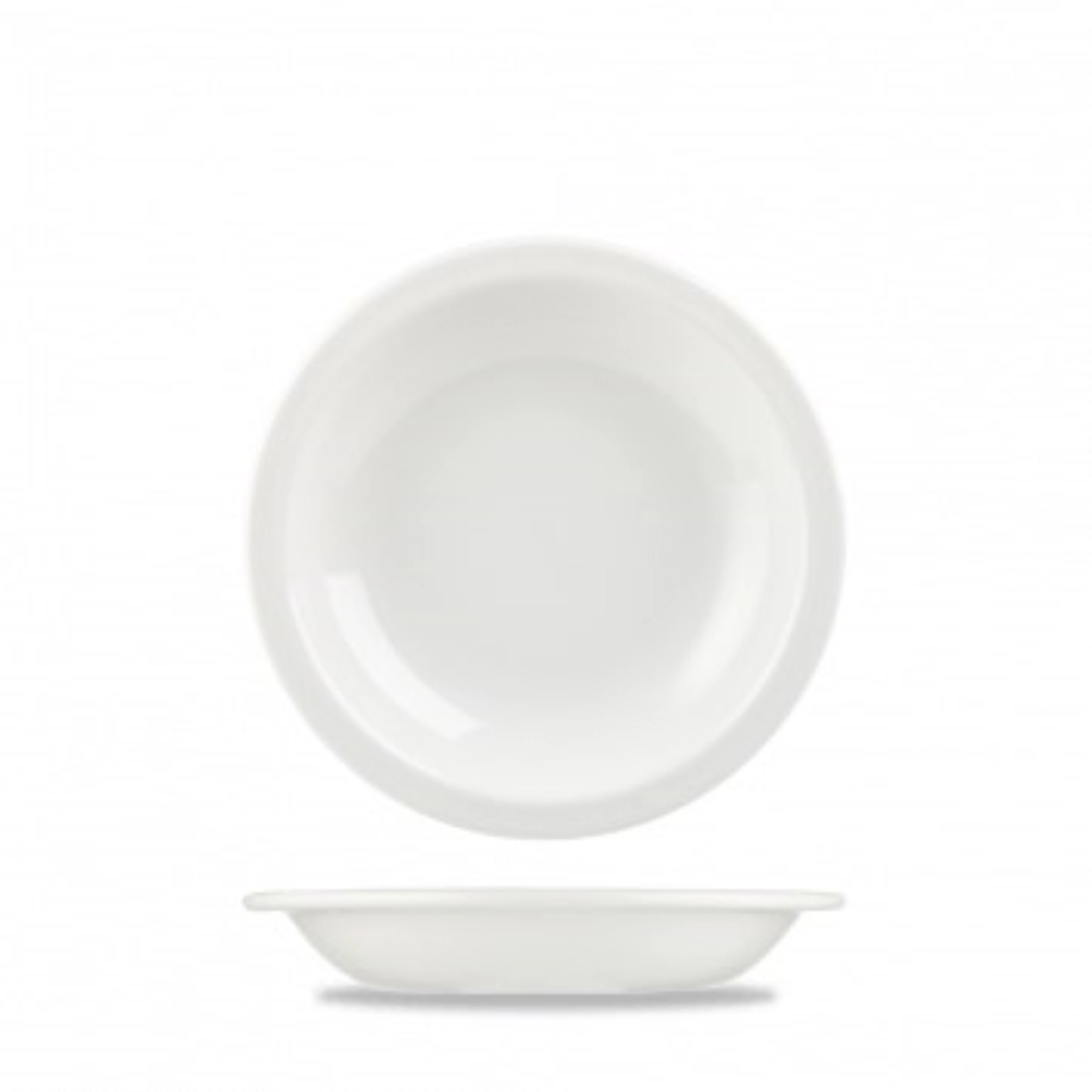 Nova White Suppenteller mit Rand
