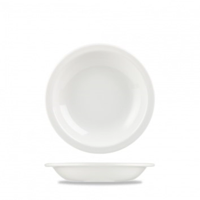 Nova White Suppenteller mit Rand