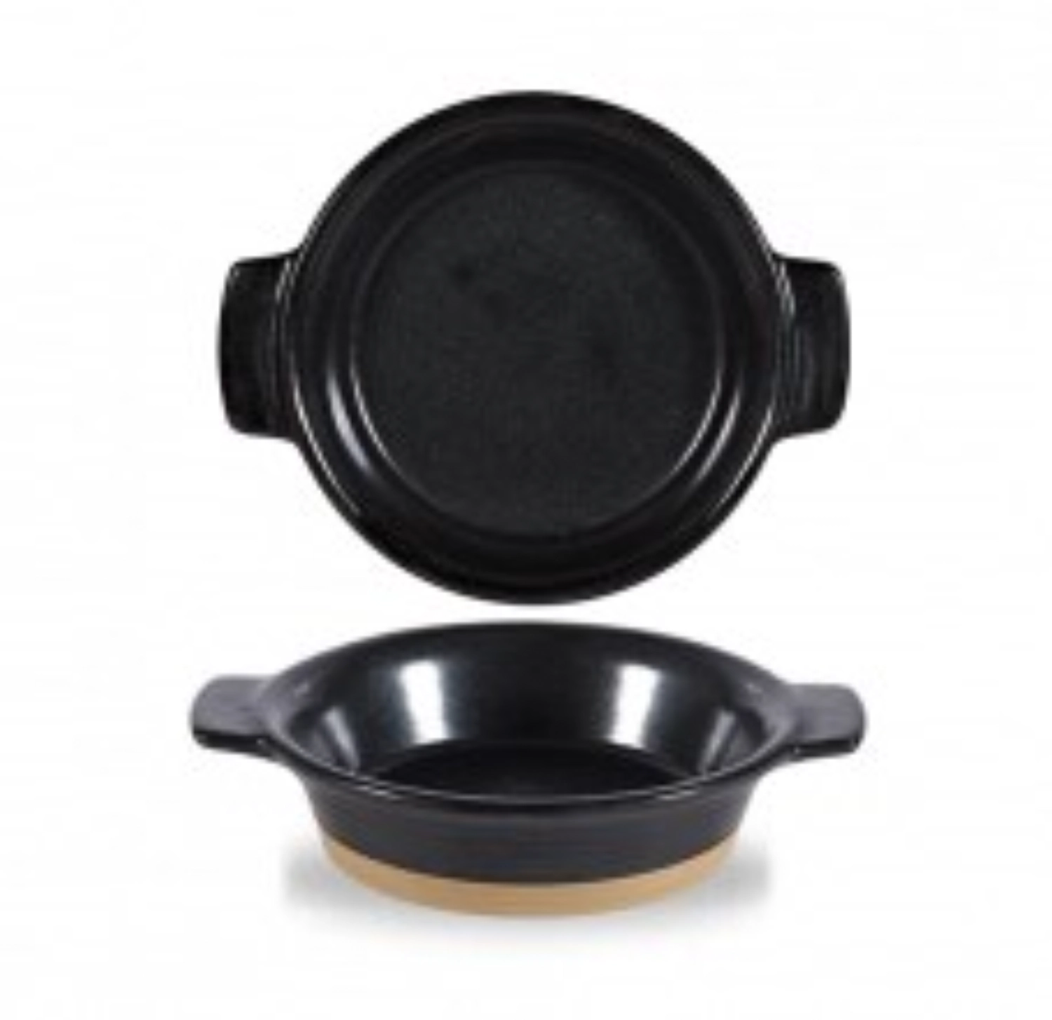 Igneous Black Topf mit Griffen