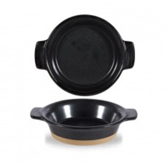Plat igneous noir 14cm