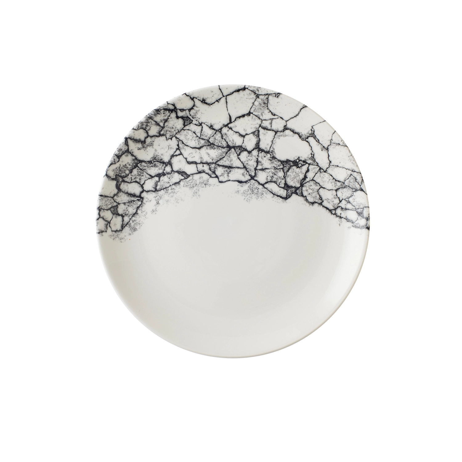 S.P. Kintsugi Accents Quartz Black Coupe Teller flach