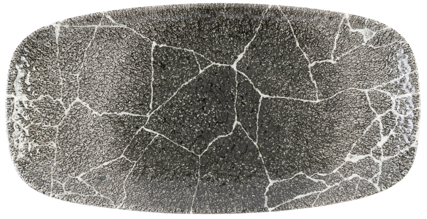 S.P. Kintsugi Reverse Quartz Black Chefs Platte