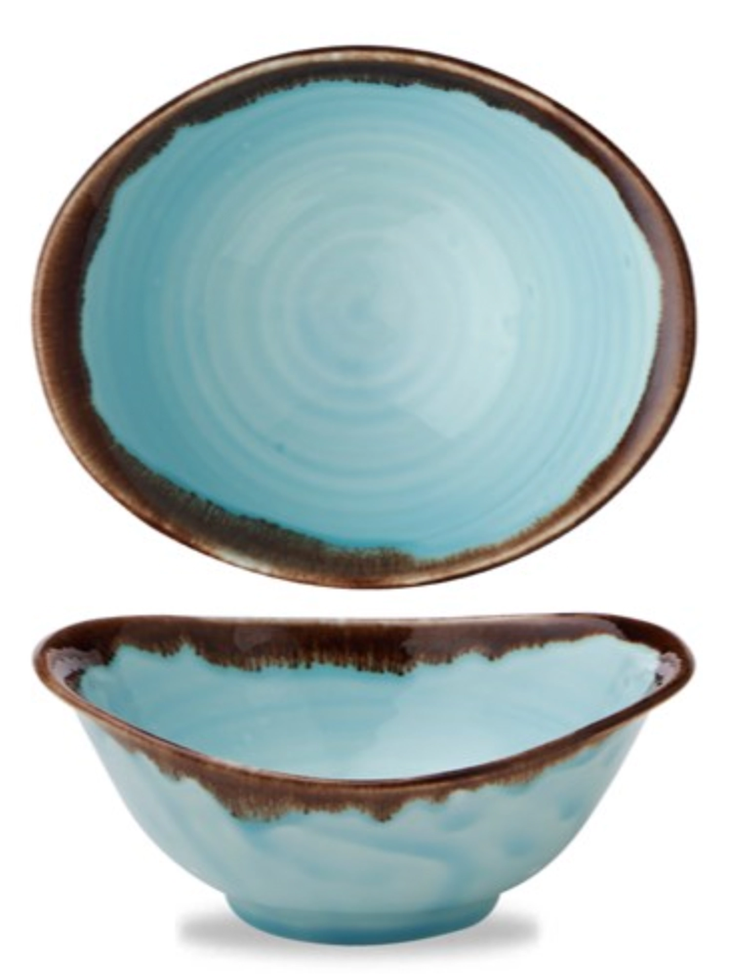 Harvest Turquoise Plat ovale