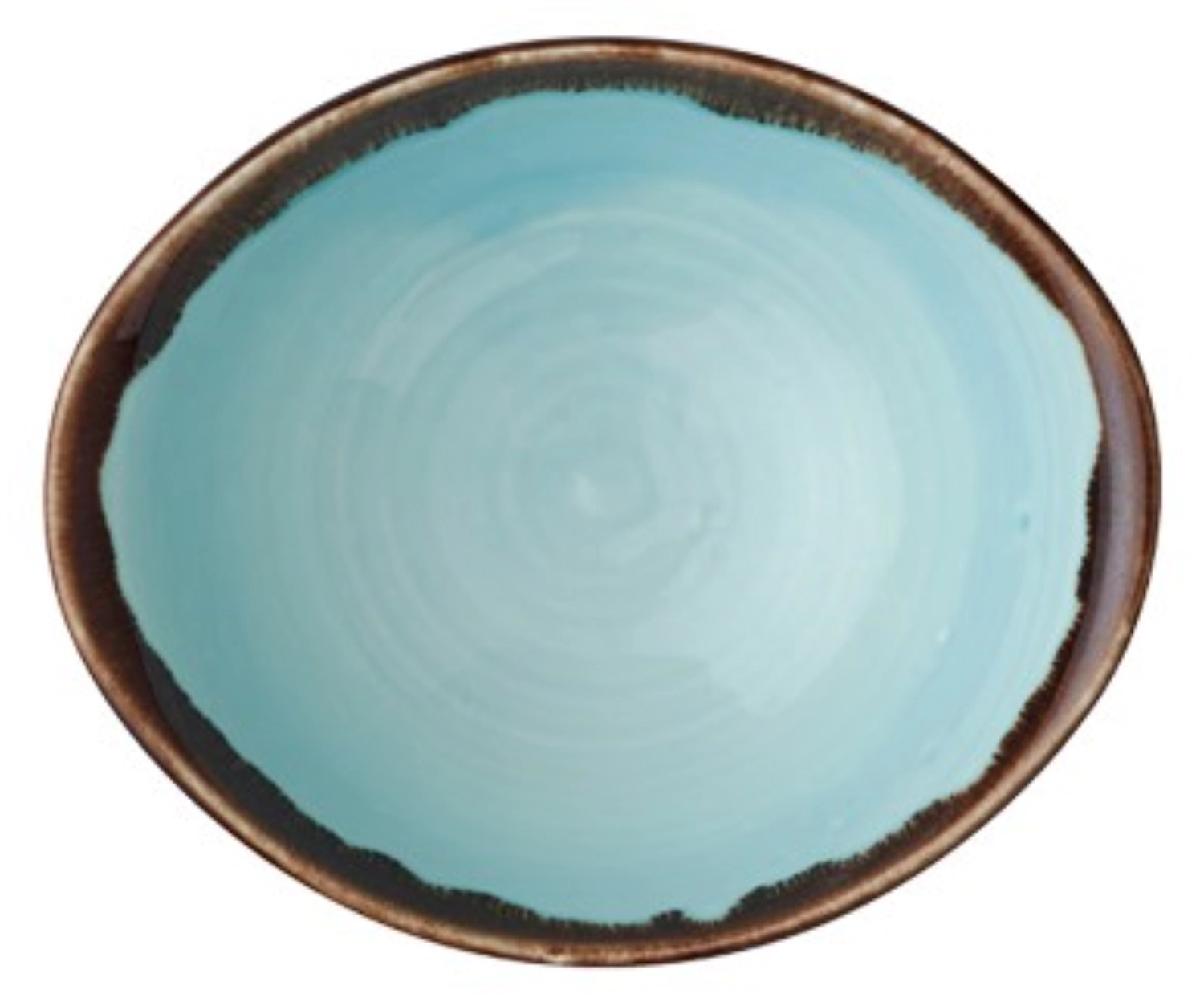 Harvest Turquoise Schüssel tief oval 19.9x16.8cm