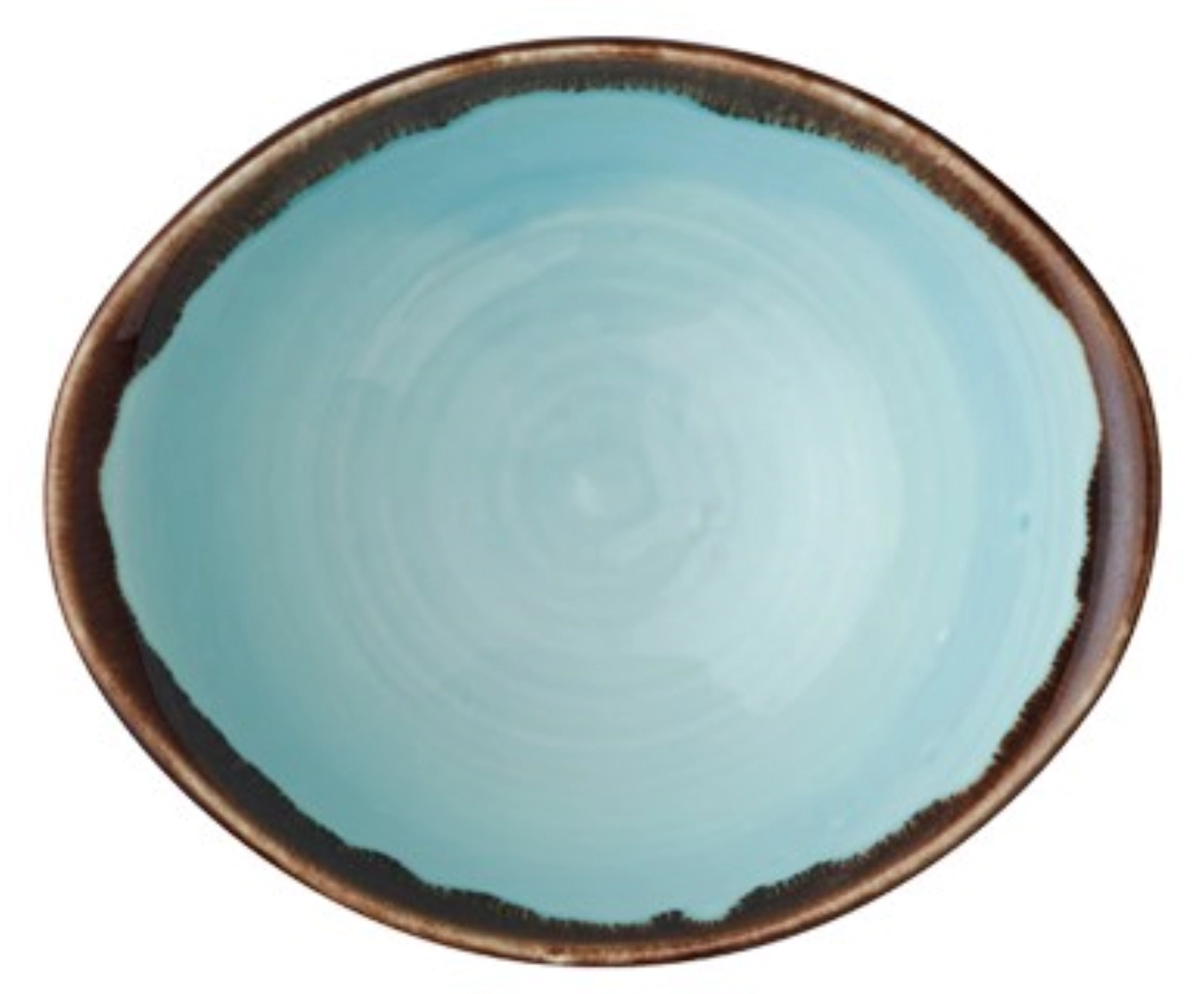 Harvest Turquoise Plat profond ovale