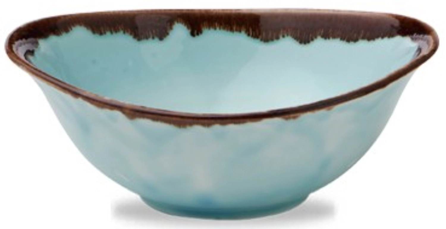Harvest Turquoise Plat profond ovale