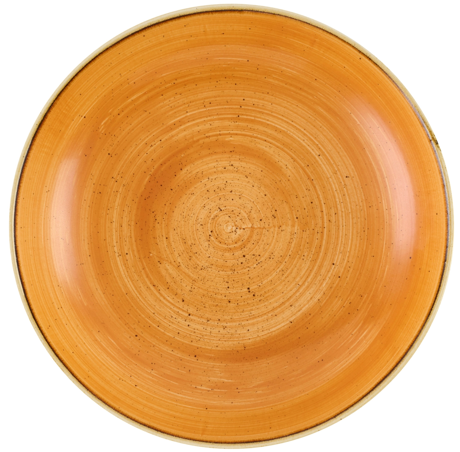 Stonecast Tangerine Coupe Teller Tief