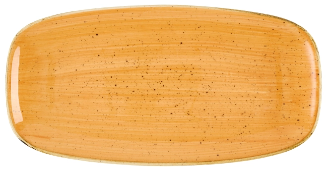 Stonecast Tangerine Chefs Assiette Oblong
