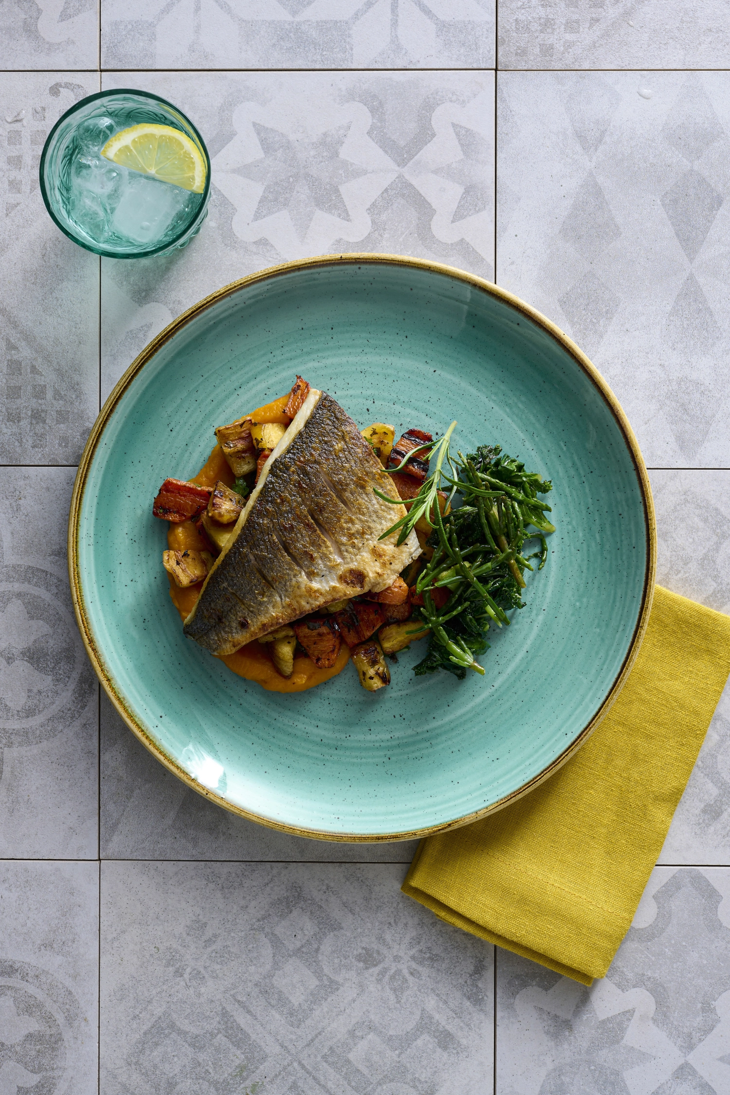 Stonecast Mint Coupe Teller Flach