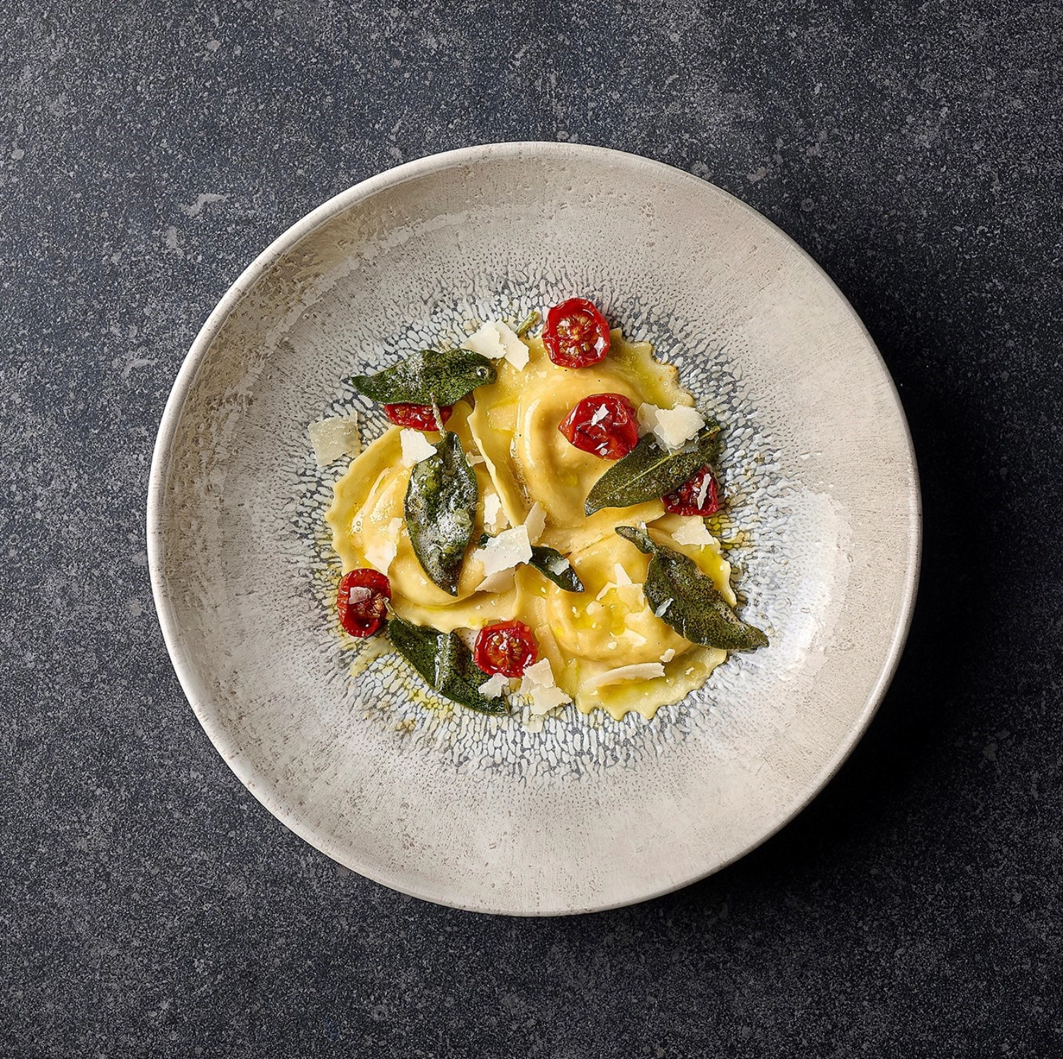 Fusion Agate Grey Coupe Assiette creuse