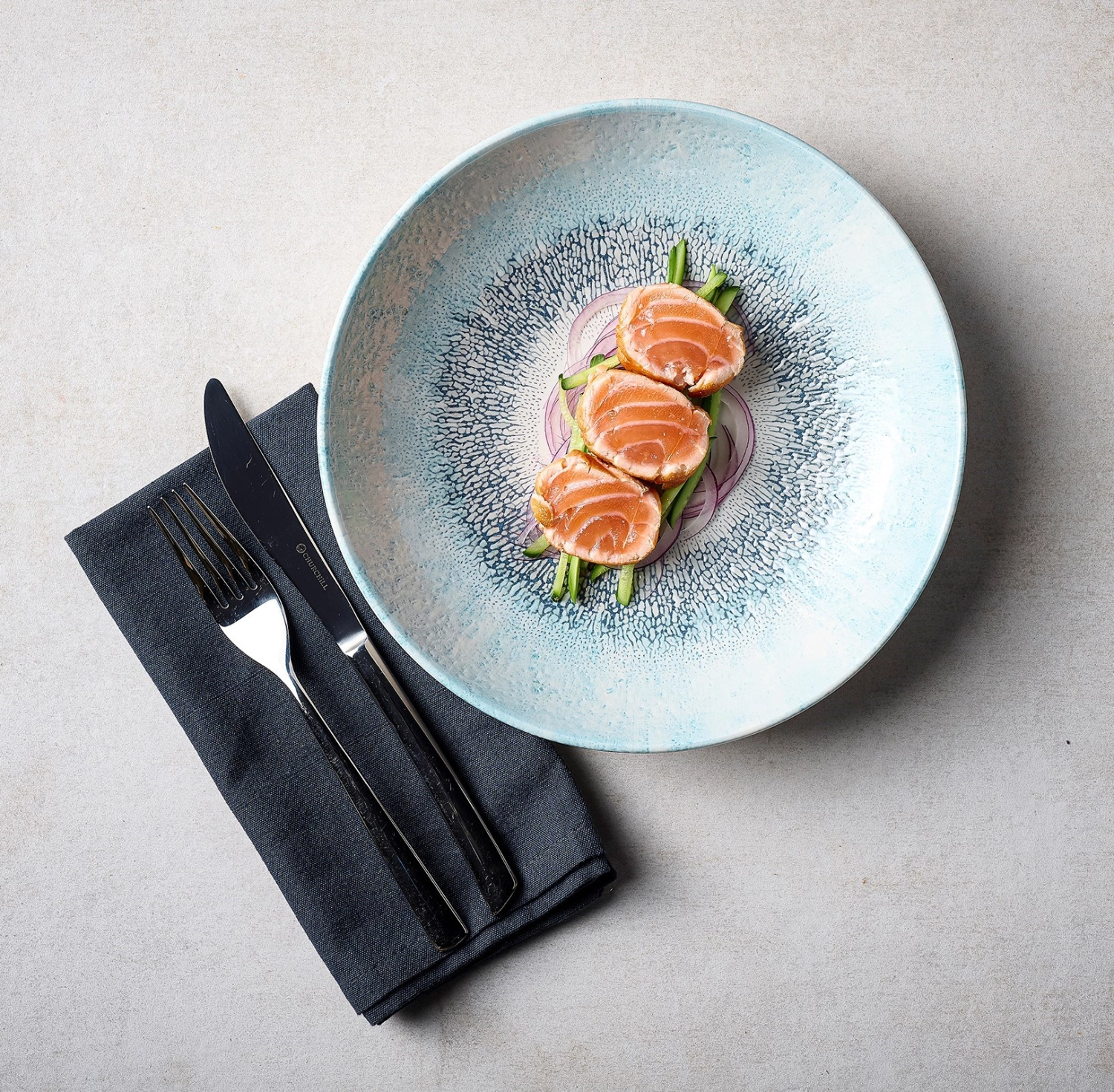 Fusion Aquamarine Coupe Assiette plate