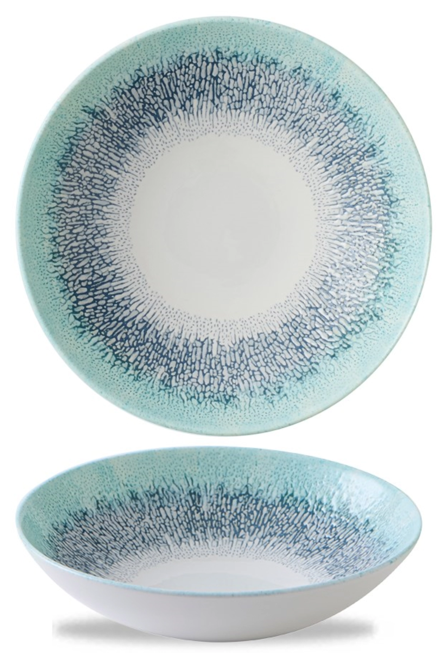 Fusion Aquamarine Coupe Assiette creuse