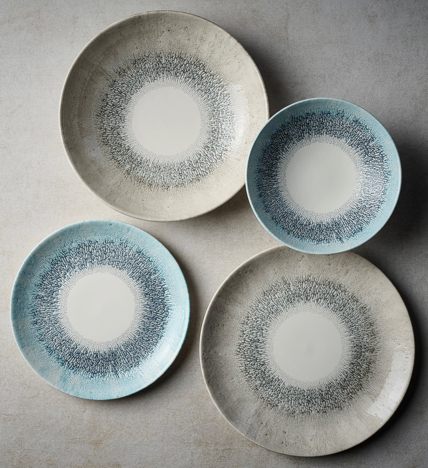 Fusion Aquamarine Coupe Assiette creuse