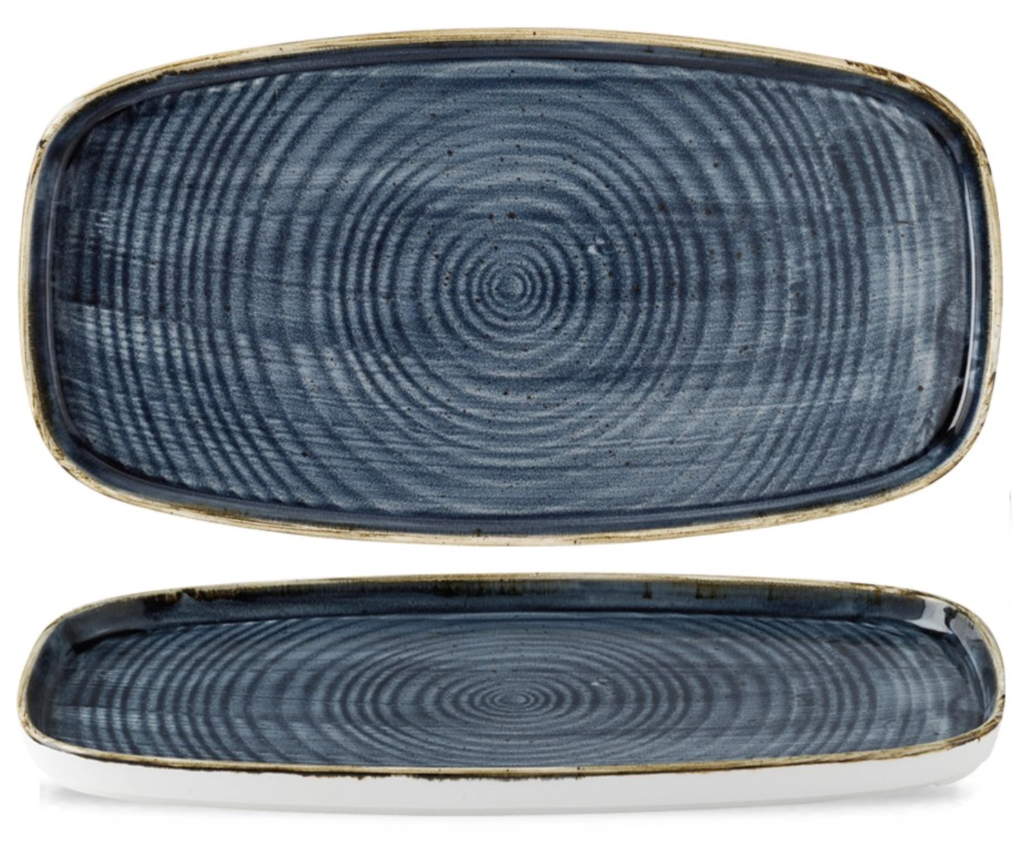 Stonecast Chefs Plaque calandrée Oblong Blueberry