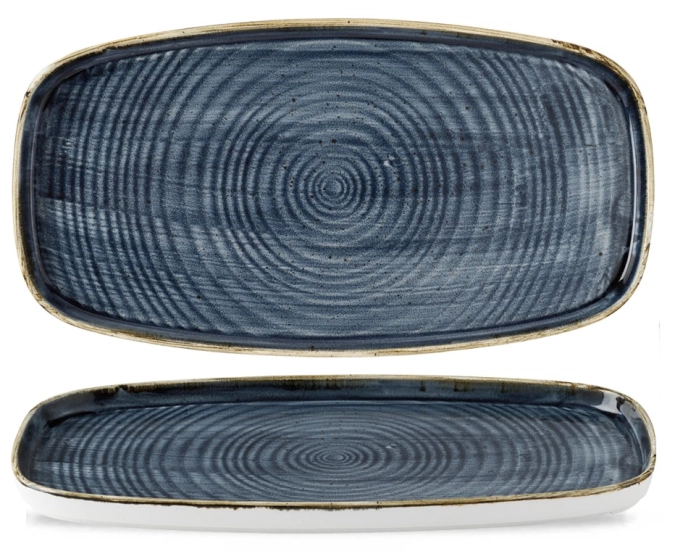 Stonecast Chefs Plaque calandrée Oblong Blueberry