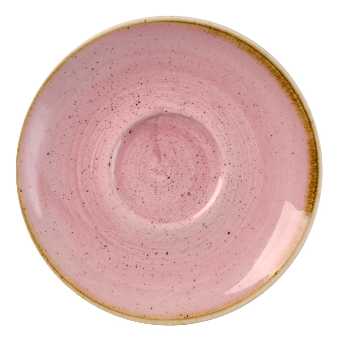 Stonecast Beverage Petal Pink Soucoupe p. cappuccino