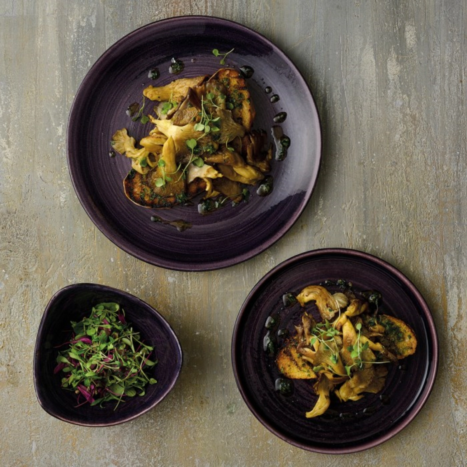 Stonecast Patina Deep Purple Coupe Assiette creuse