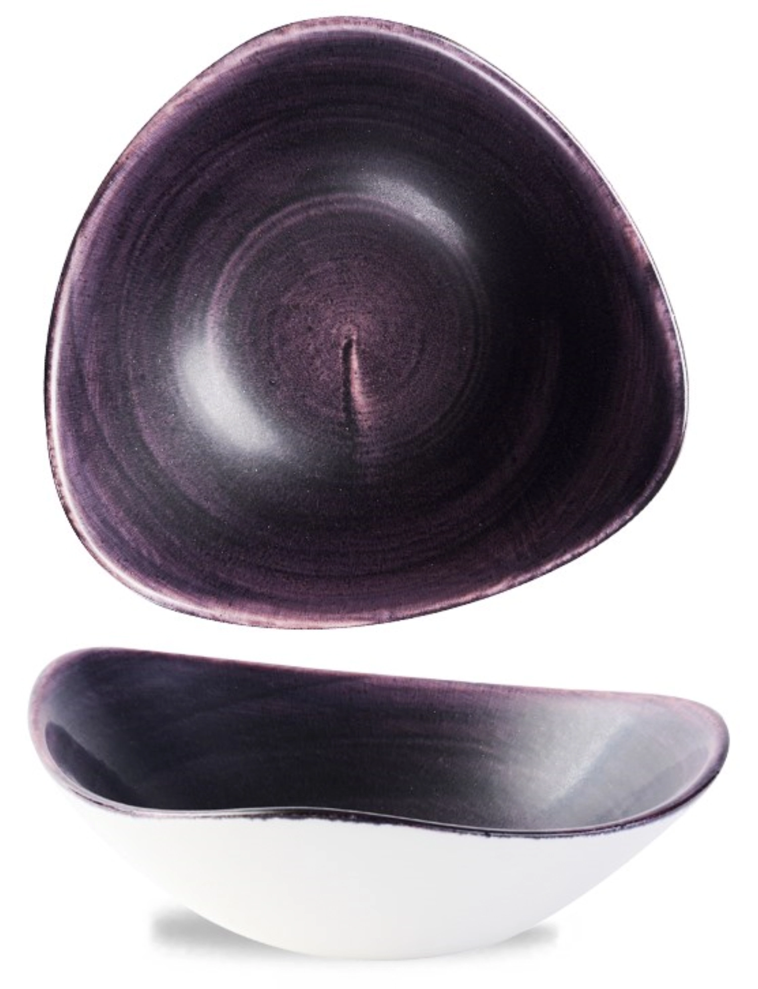 Stonecast Patina Deep Purple Triangel Schüssel