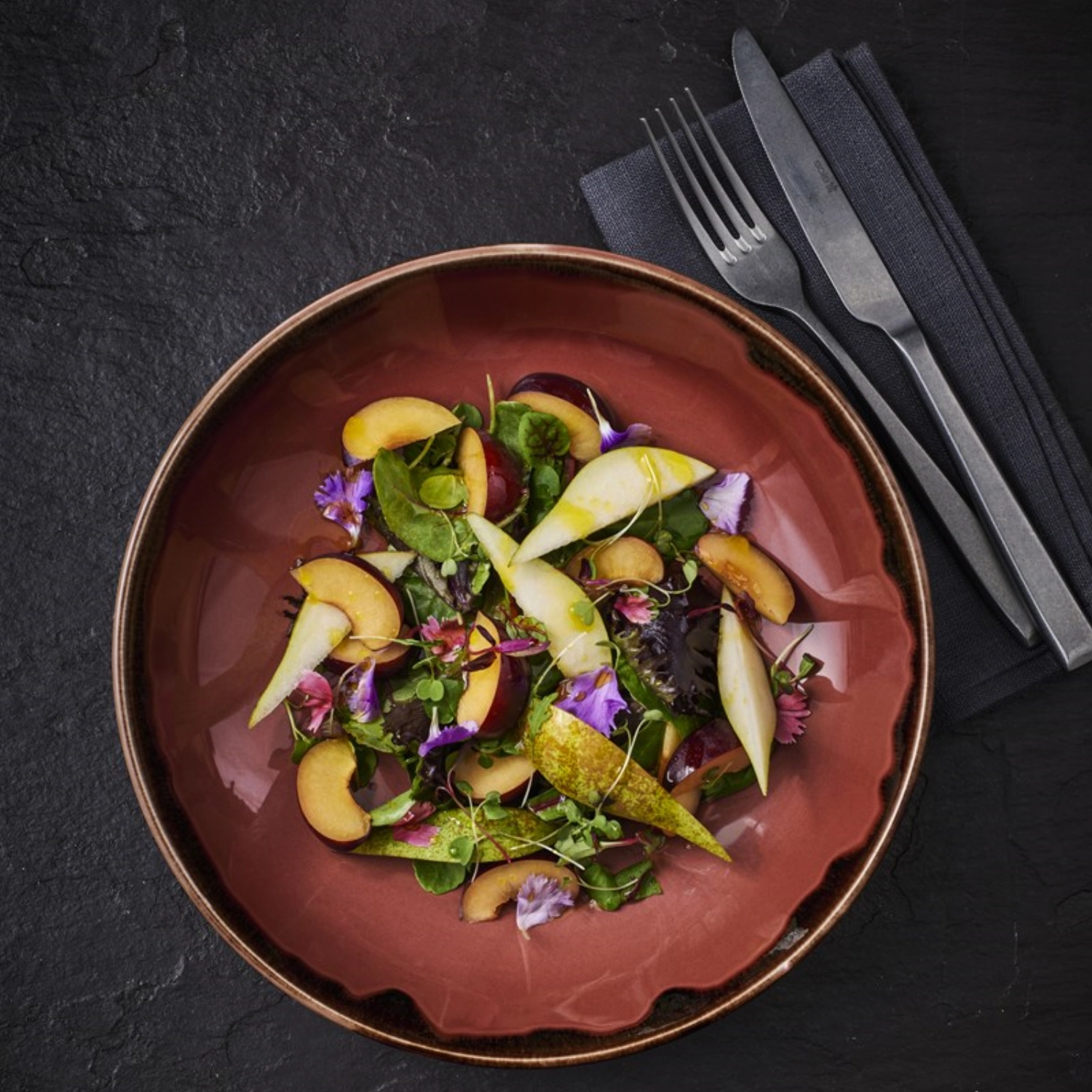 Harvest Plum Coupe Teller tief