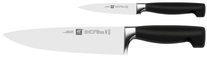 2x couteaux four star (couteau d'office+couteau de cuisine)
