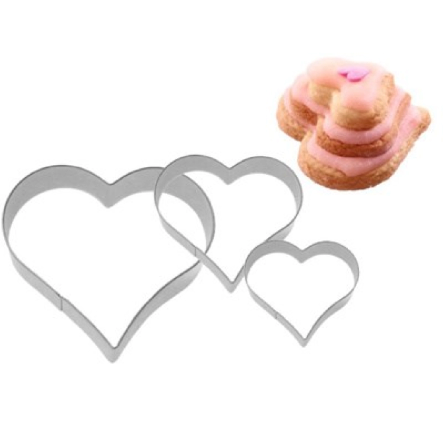 3er Set Terrassen-Ausstechformen