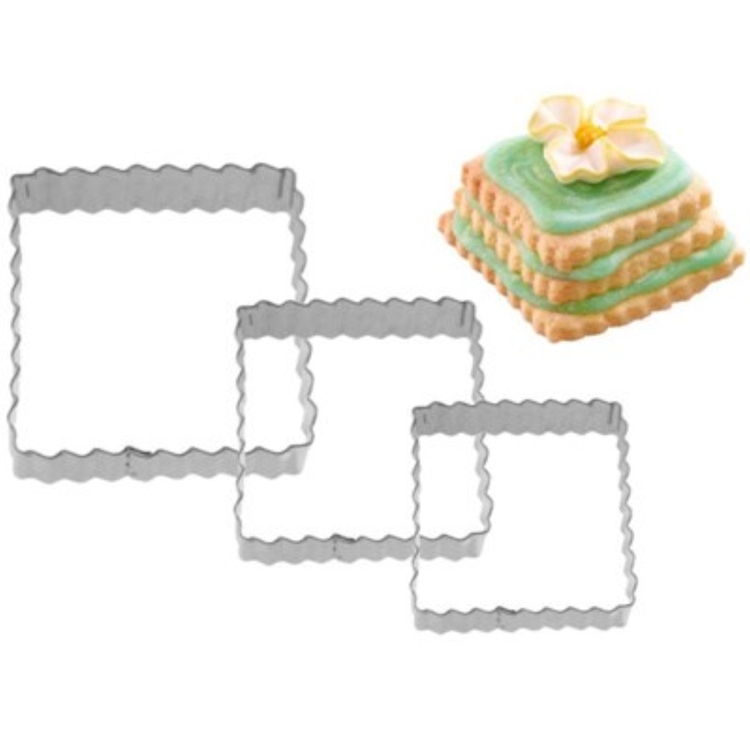 3er Set Terrassen-Ausstechformen