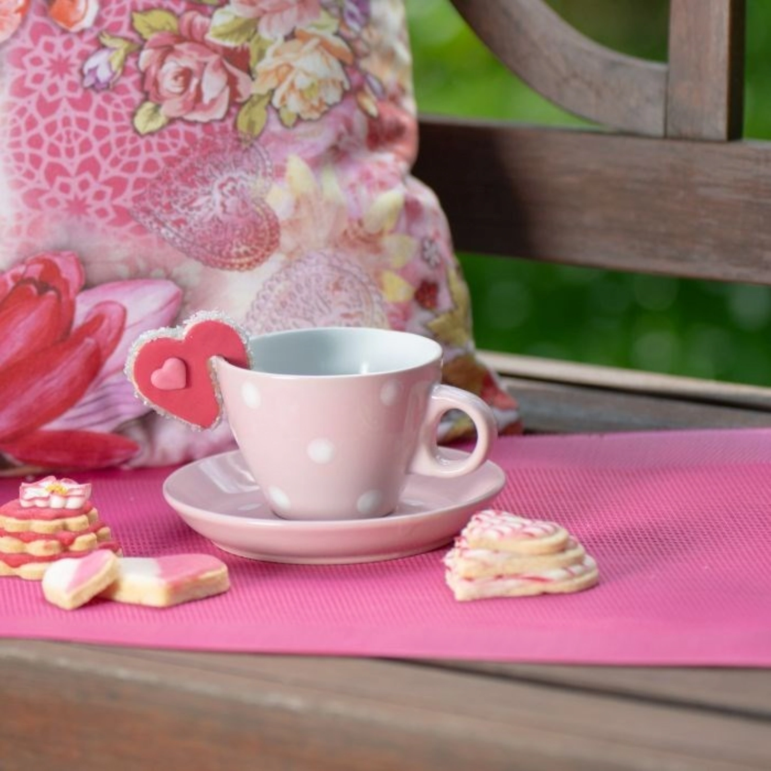 Emporte-pièce biscuit de tasse coeur, 5cm