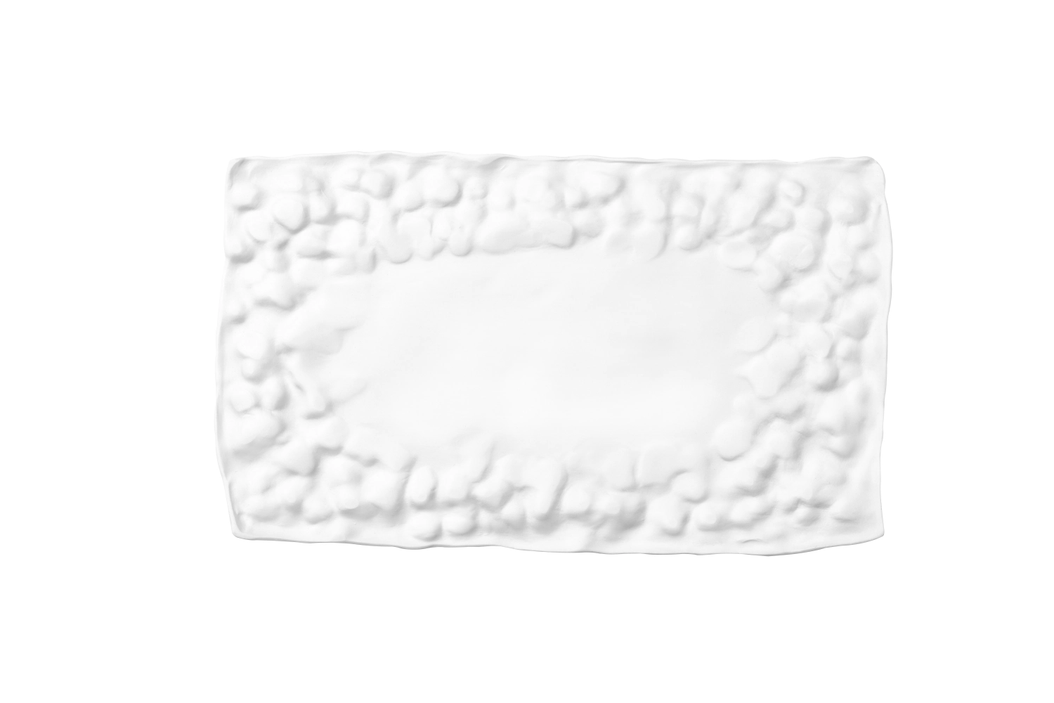 Materia Platte rechteckig 31x18.5cm unglasiert