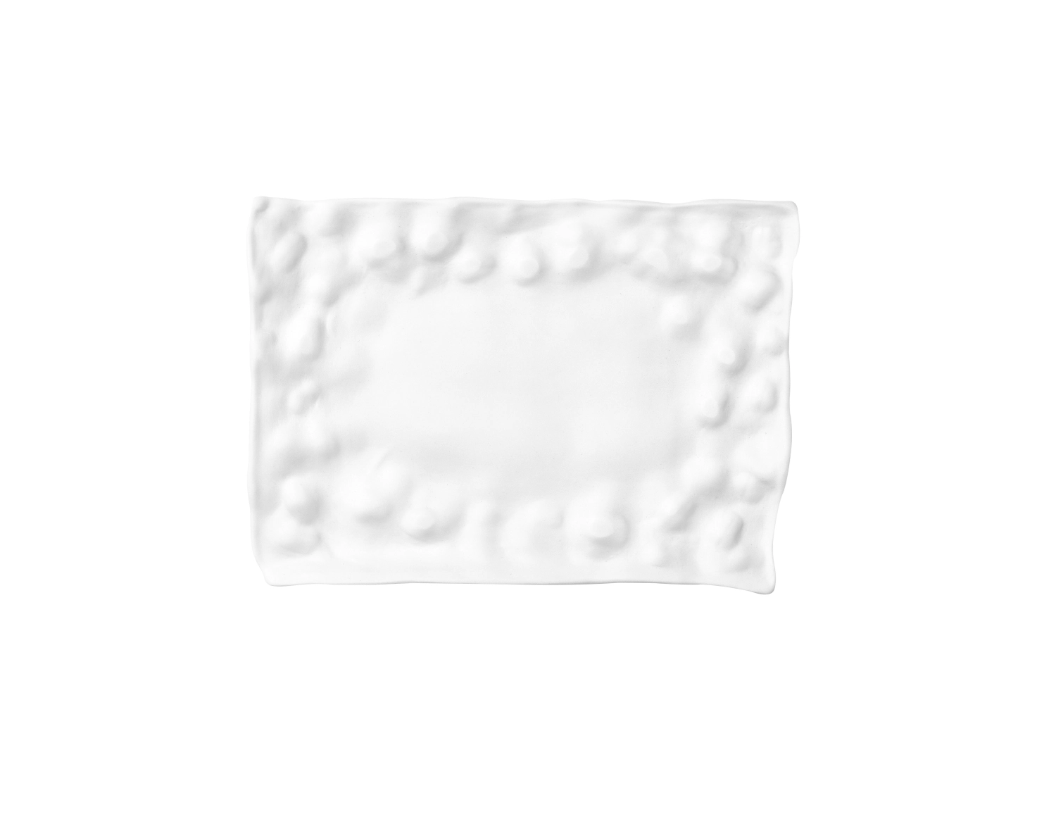 Materia Platte rechteckig 16x11cm unglasiert