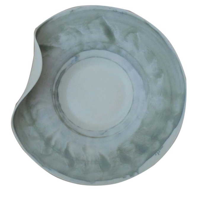 Diva Gourmet Teller tief gebogen 28cm matt schwarz