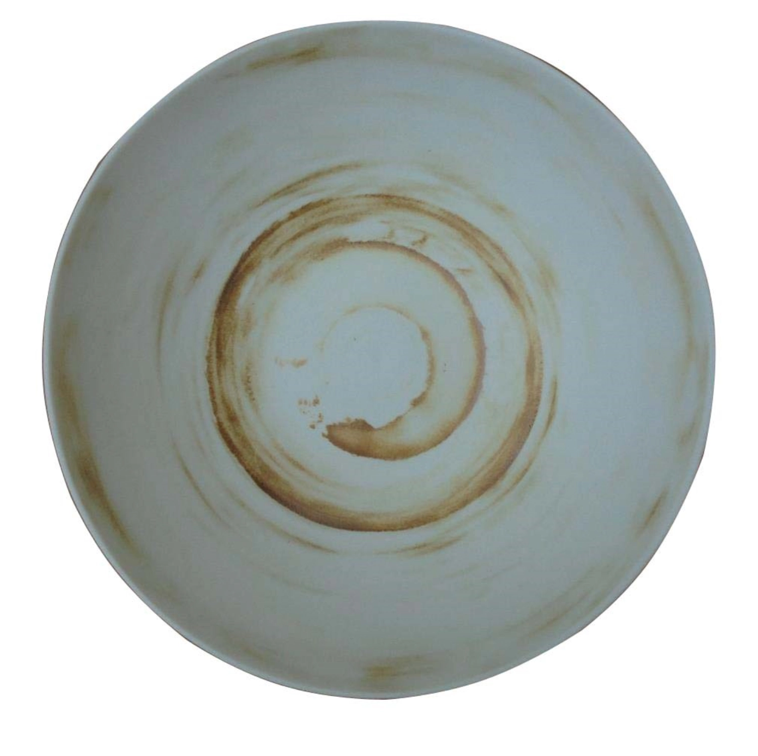 Diva Gourmet plat 25cm H6cm brun mat