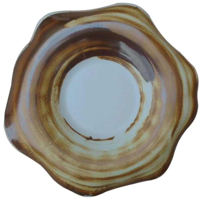 Diva Gourmet Teller tief zweiseitig 29cm matt braun