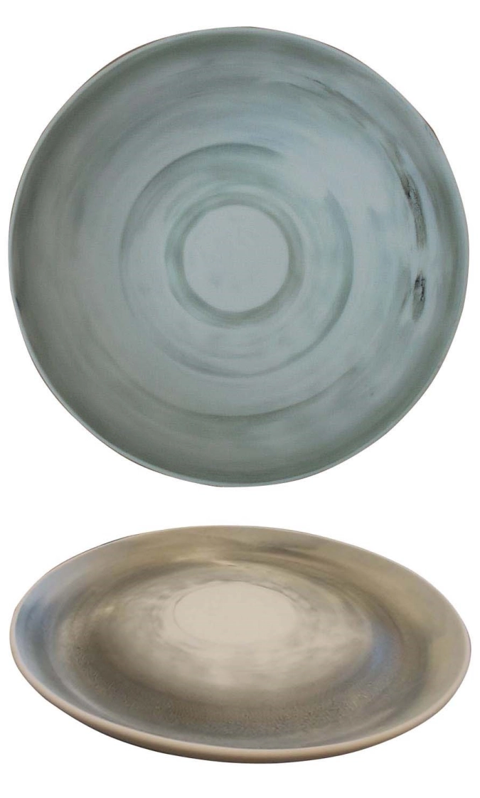 Diva Teller halbtief 27cm matt schwarz