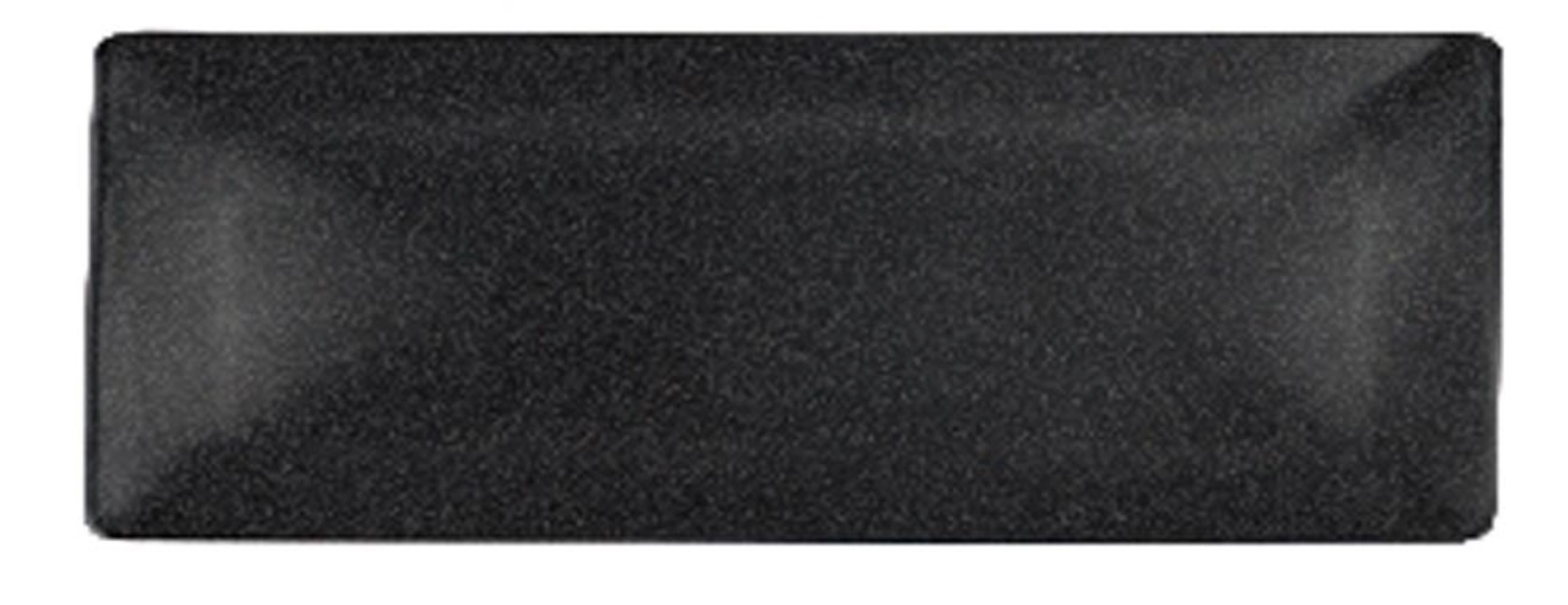 Plateau à sushi rectangulaire noir 29x14.5x2cm