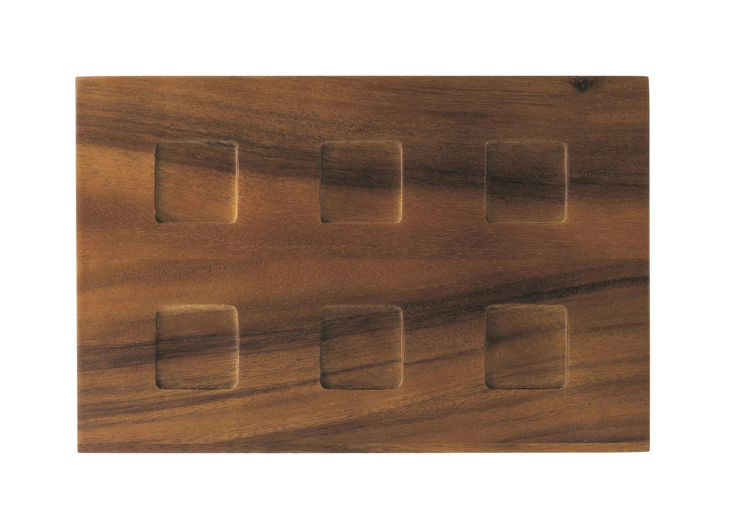 Modulo planche en bois 6 trous 28.5x18.8cm H2.5cm / trou 3.9