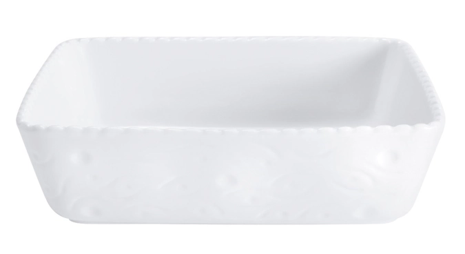 Pirofila Ofenform rechteckig weiss 25x20cm H7cm