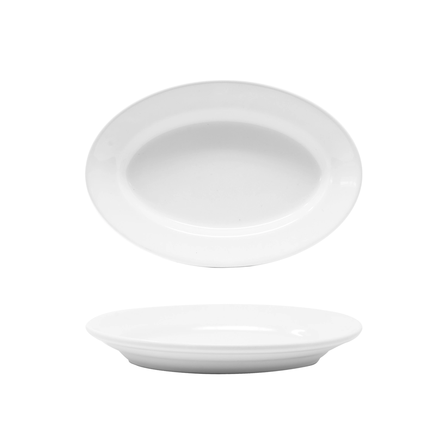 Tivoli Assiette oval 28 cm blanc