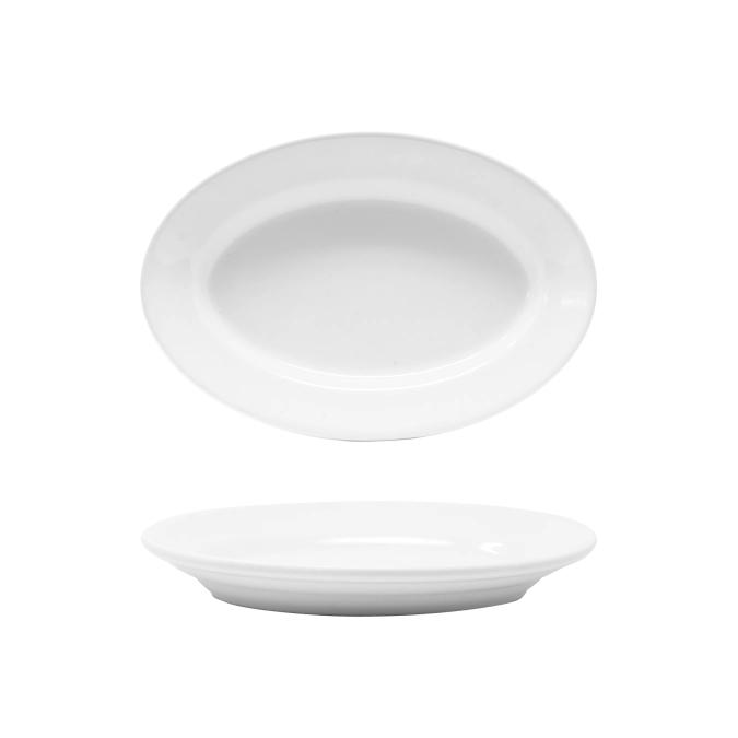 Tivoli Assiette oval 28 cm blanc