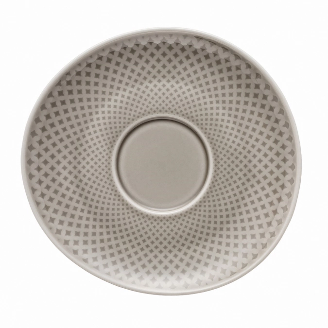 Junto Pearl Grey Kombi Untertasse 15cm