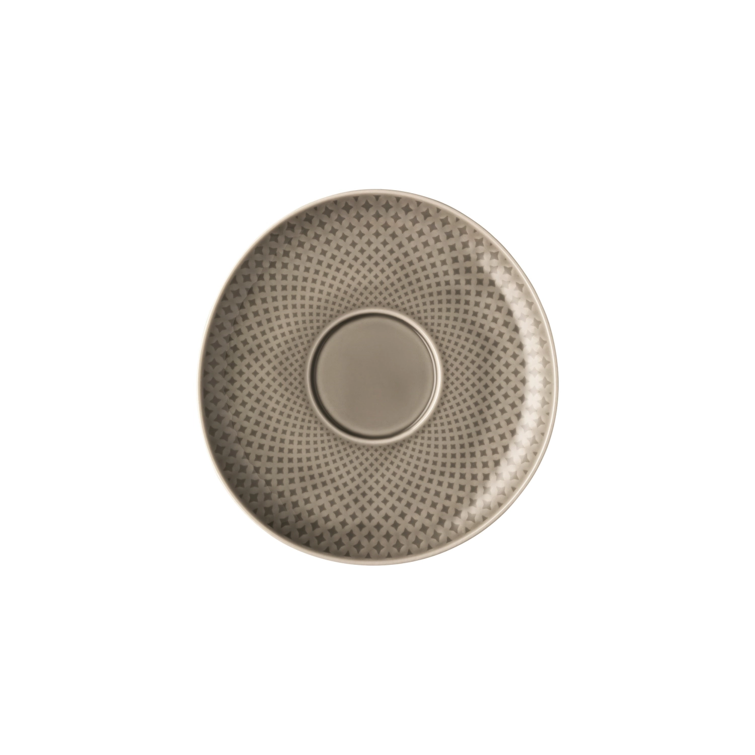 Junto Pearl Grey Cafe au Lait Untertasse
