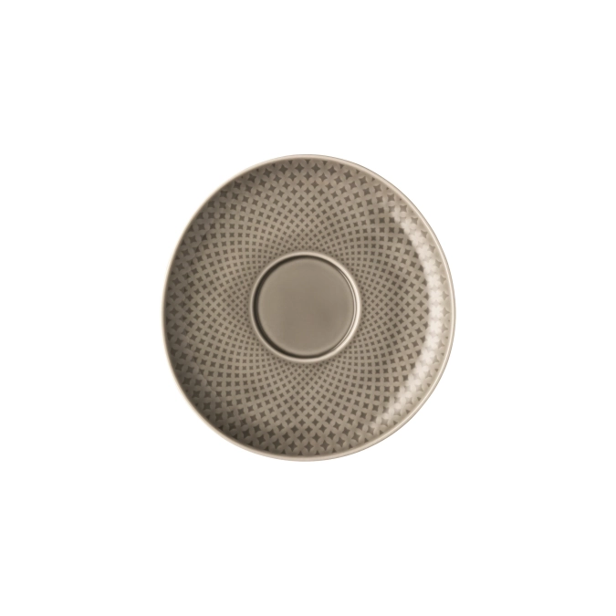 Junto Pearl Grey Cafe au Lait Untertasse