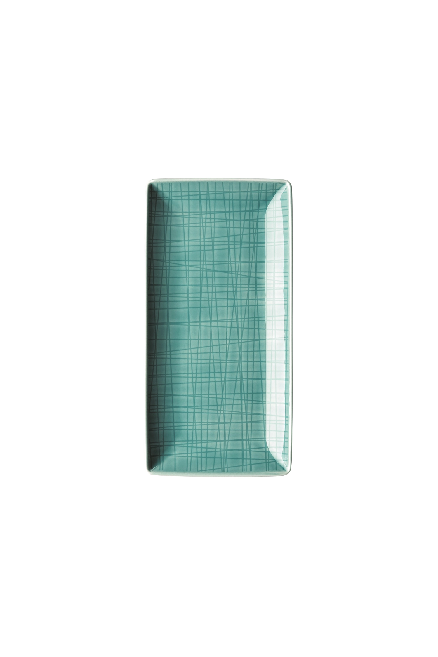 Mesh Colours Aqua Schale rechteckig 20x10cm