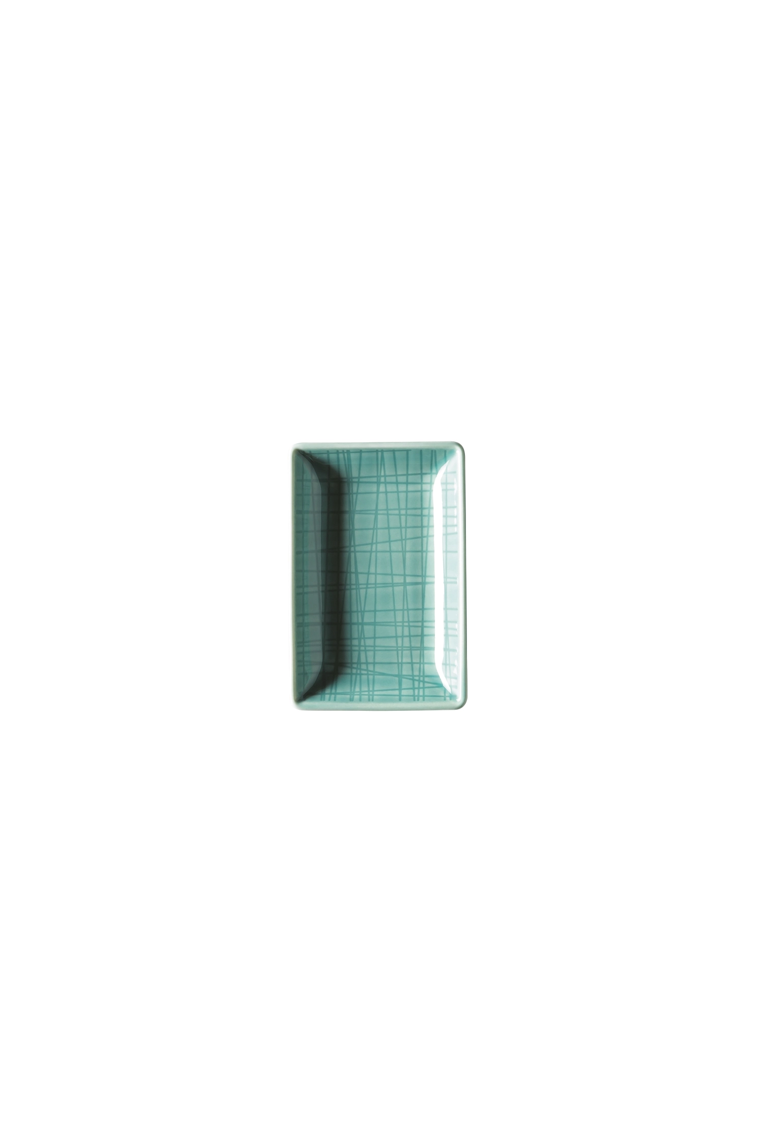 Mesh Colours Aqua Schale rechteckig 10x7cm