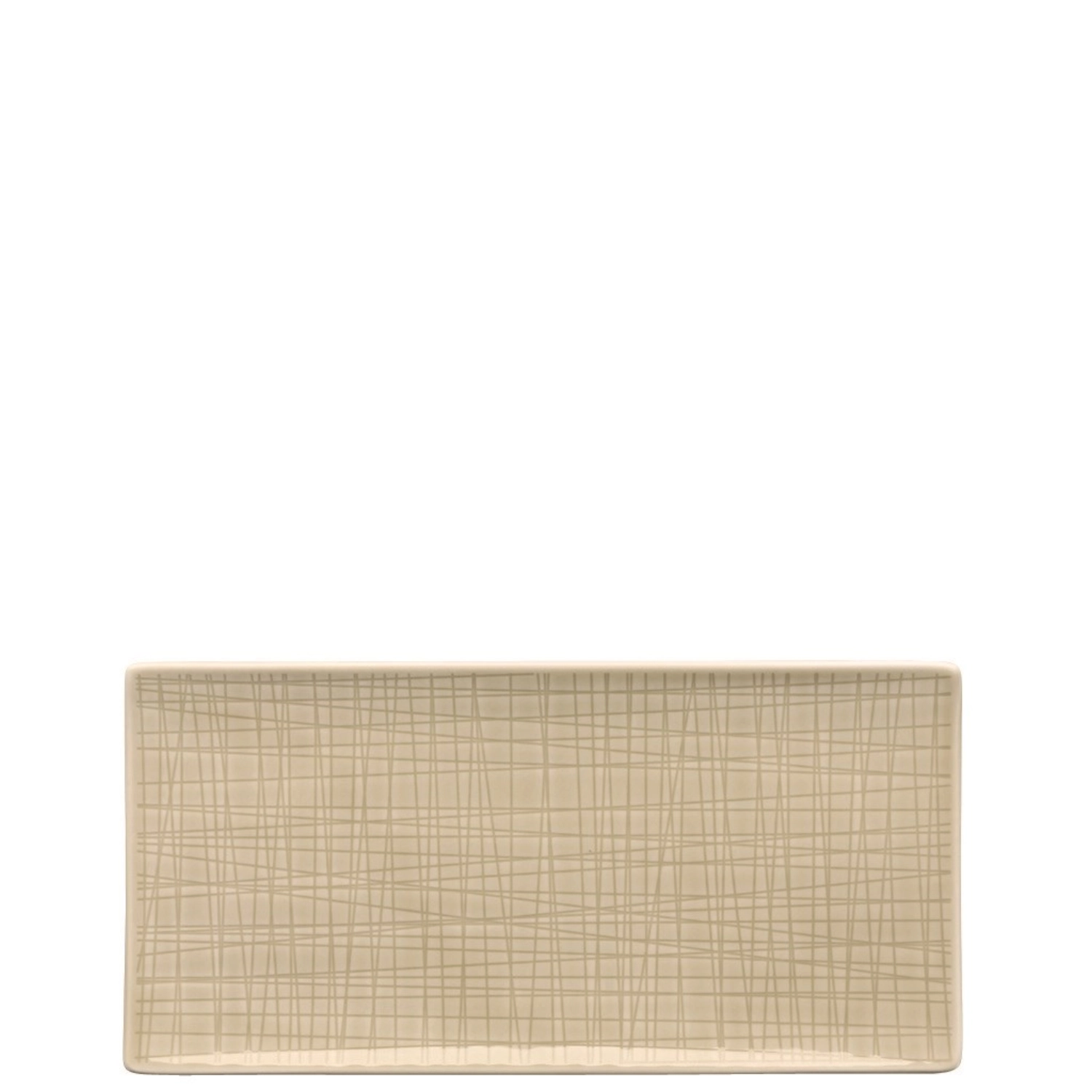 Mesh Colours Cream Platte flach rechteckig 26x13cm