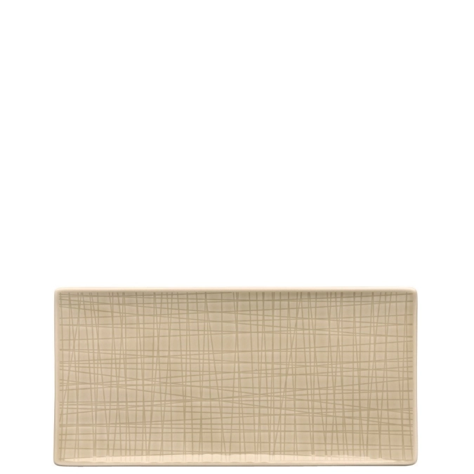 Mesh Colours Cream Platte flach rechteckig 26x13cm
