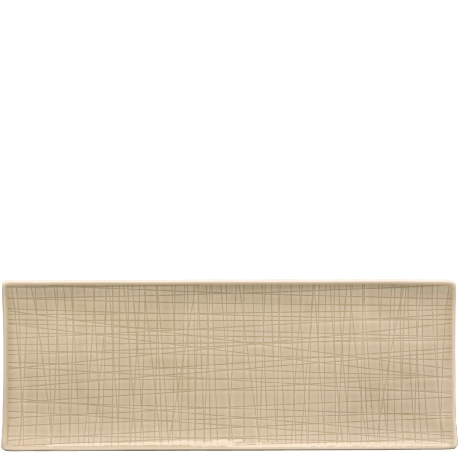 Mesh Colours Cream Platte flach rechteckig 34x13cm