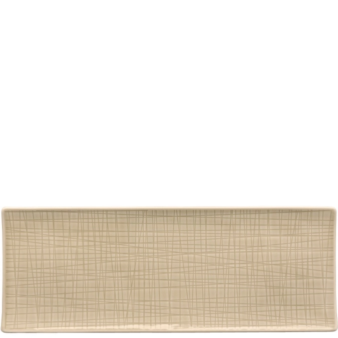 Mesh Colours Cream Platte flach rechteckig 34x13cm