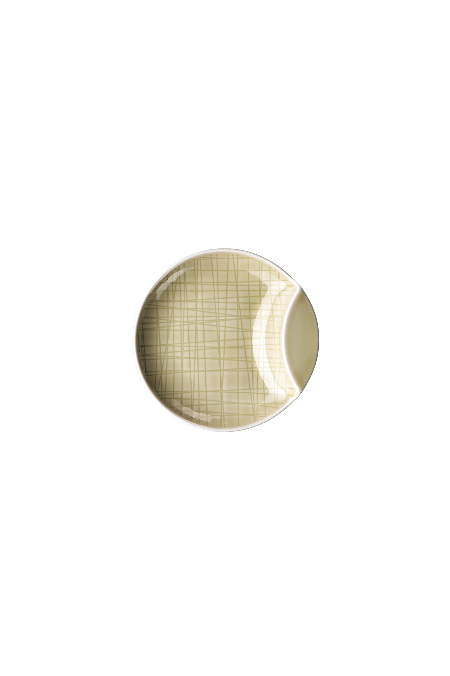 Mesh Colours Cream Schale rund flach 12cm H3cm