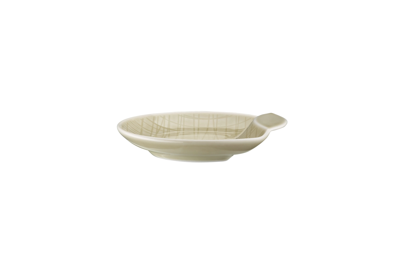 Mesh Colours Cream Schale rund flach 12cm H3cm