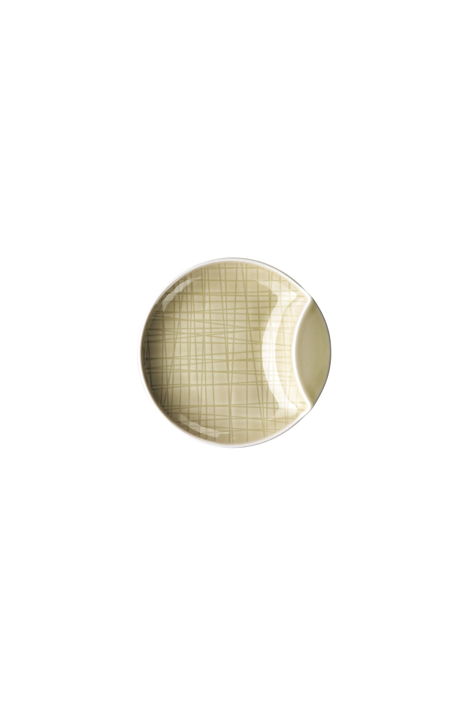 Mesh Colours Cream Schale rund flach 12cm H3cm